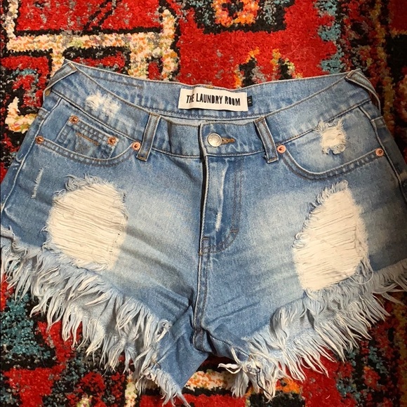 The Laundry Room cutoff denim shorts - Picture 2 of 5